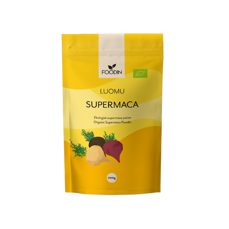 Supermaca luomu, 200 g-Maca-Foodin-Aminopörssi