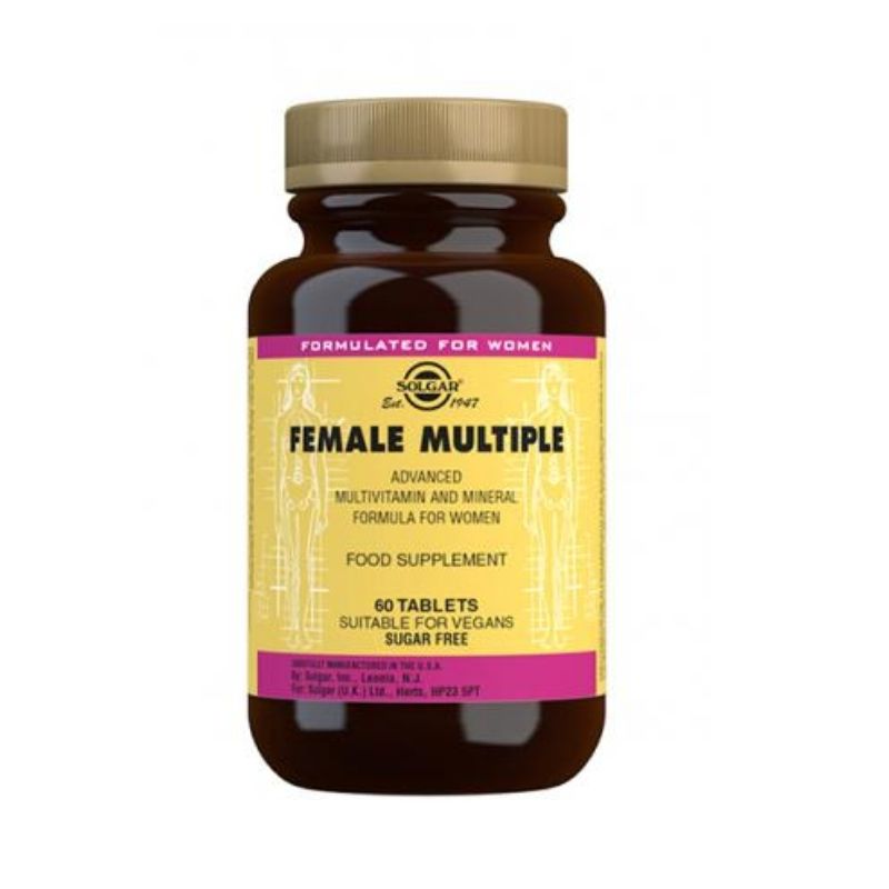 Female Multiple, 60 tabl.-Monivitamiini-Solgar-Aminopörssi