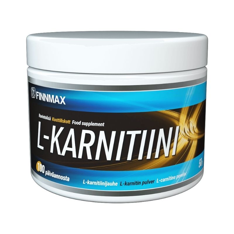 L-Karnitiini, 50 g-L-Karnitiini-FinnMax-Aminopörssi