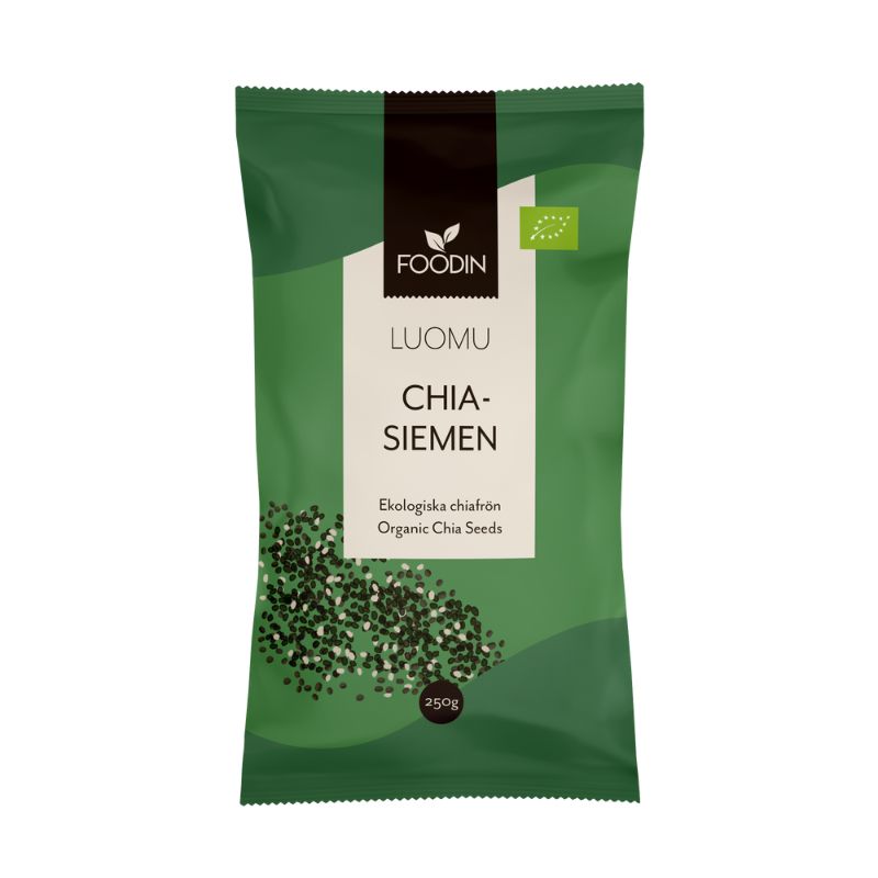 Chia-Siemen luomu, 250 g-Chia-siemen-Foodin-Aminopörssi