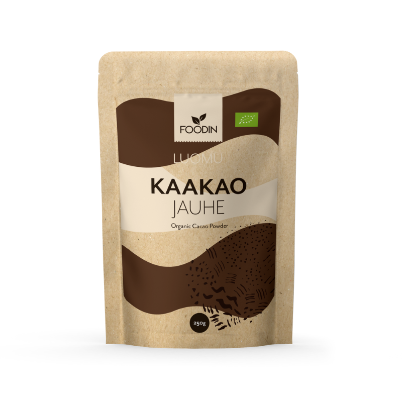 Kaakaojauhe luomu, 750 g-Kaakao-Foodin-Aminopörssi