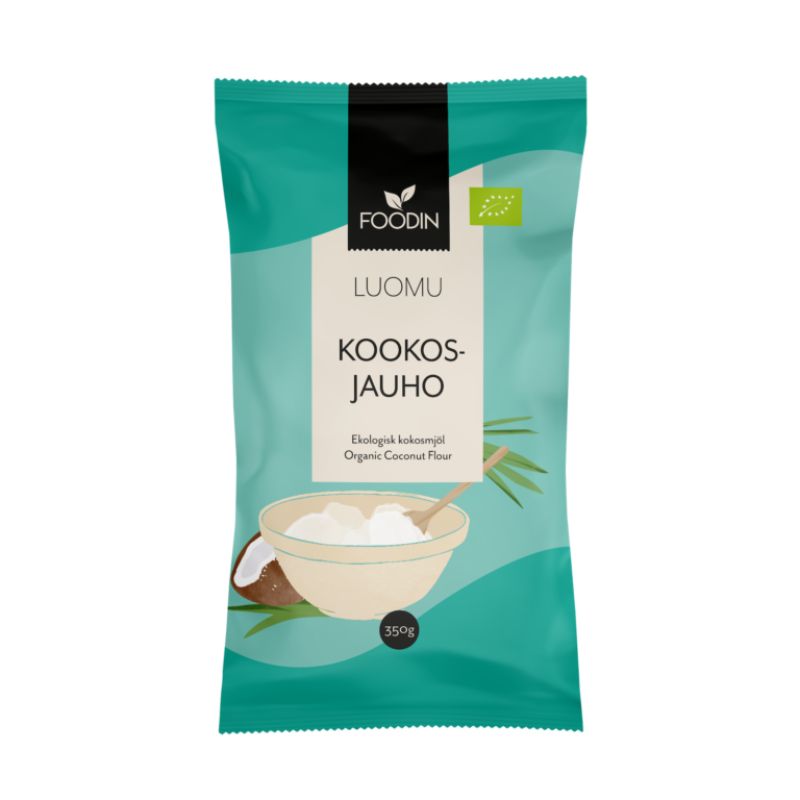 Kookosjauho luomu, 350 g-Jauho-Foodin-Aminopörssi