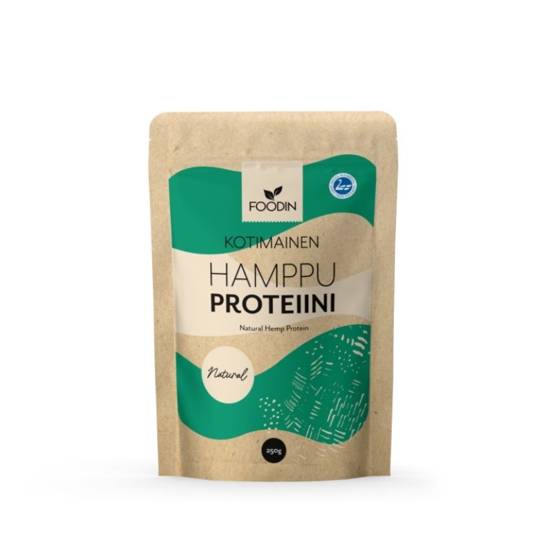 Hamppuproteiini, 250 g-Siemenproteiini-Foodin-Aminopörssi