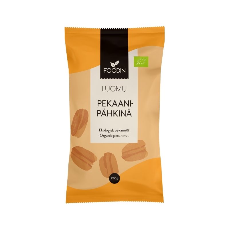 Pekaanipähkinä luomu, 120 g-Pekaanipähkinä-Foodin-Aminopörssi