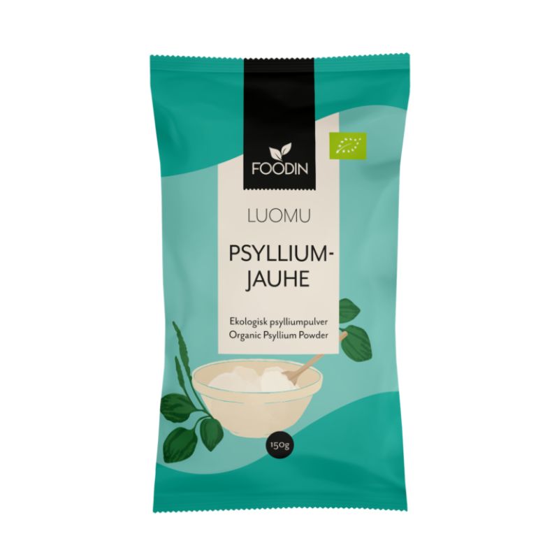 Psylliumjauhe luomu, 150 g-Kuitu-Foodin-Aminopörssi