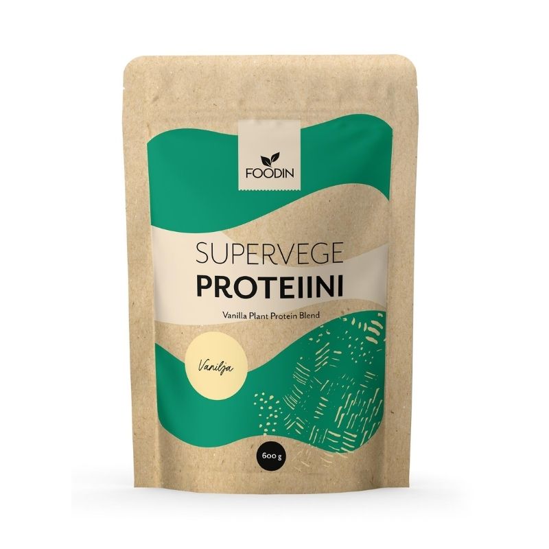 Supervege kasviproteiinisekoitus, 600 g-Kasviproteiini-Foodin-Naturel-Aminopörssi