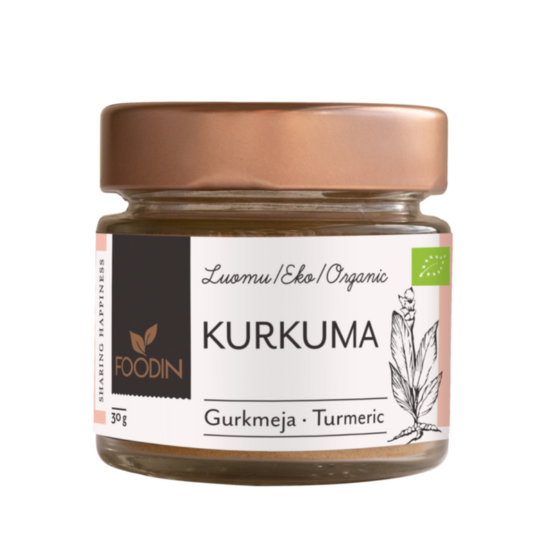 Kurkuma luomu, 30 g-Mauste-Foodin-Aminopörssi