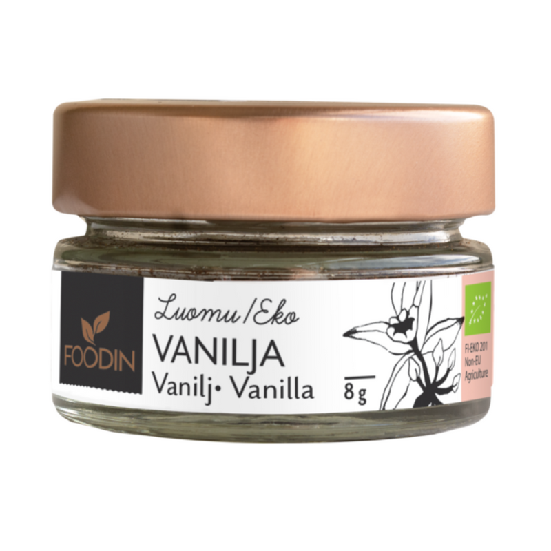 Vanilja luomu, 8 g-Mauste-Foodin-Aminopörssi
