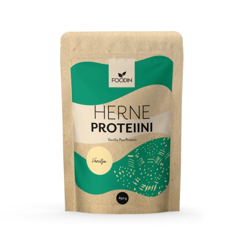 Herneproteiini, 650 g-Herneproteiini-Foodin-Vanilja-Aminopörssi
