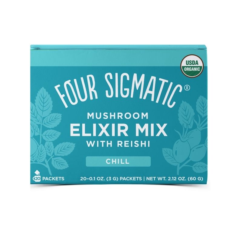 Mushroom Elixir Mix Reishi, 20 pussia-Sienijuomajauhe-Four Sigma Foods-Aminopörssi
