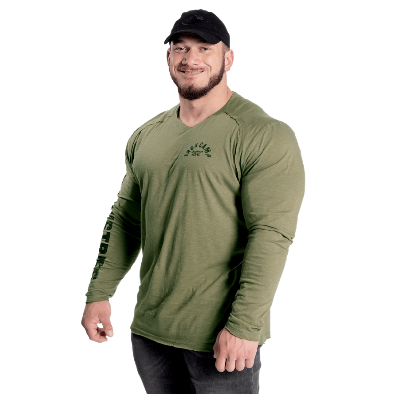 Throwback LS Tee, Washed Green-Miesten hupparit ja pitkähihaiset-GASP-S-Aminopörssi