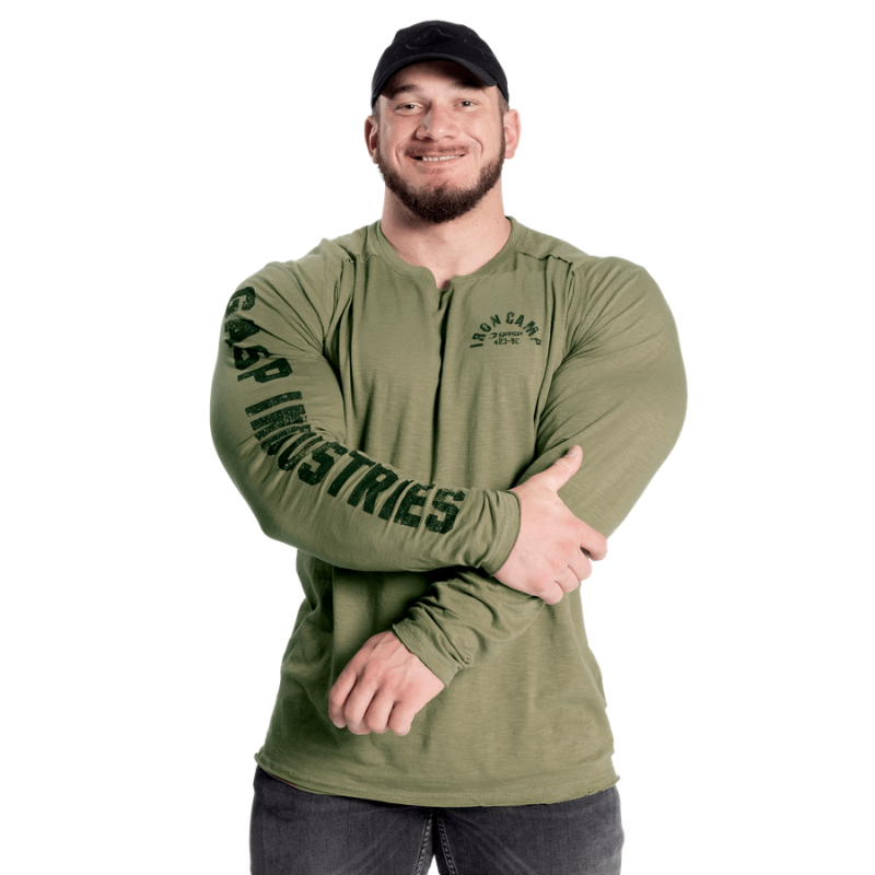 Throwback LS Tee, Washed Green-Miesten hupparit ja pitkähihaiset-GASP-S-Aminopörssi