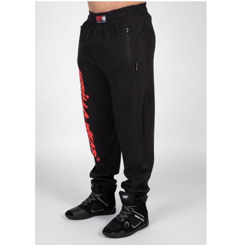 Augustine Old School Pants, Black/Red-Miesten housut-Gorilla Wear-S/M-Aminopörssi