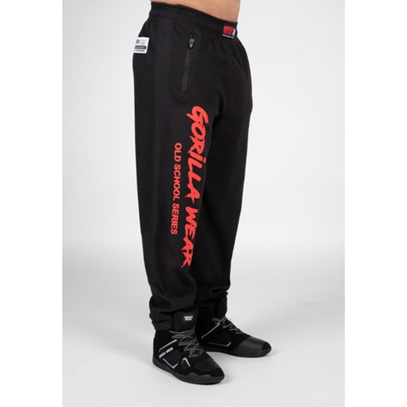 Augustine Old School Pants, Black/Red-Miesten housut-Gorilla Wear-S/M-Aminopörssi