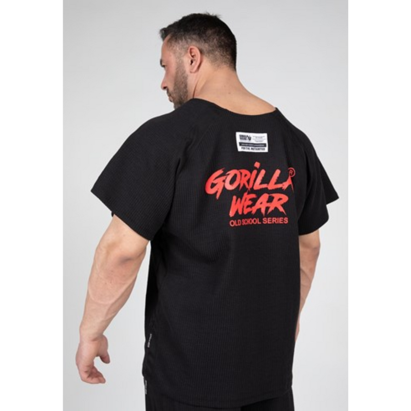 Augustine Old School Workout Top, black/red-Miesten T-paita-Gorilla Wear-S/M-Aminopörssi