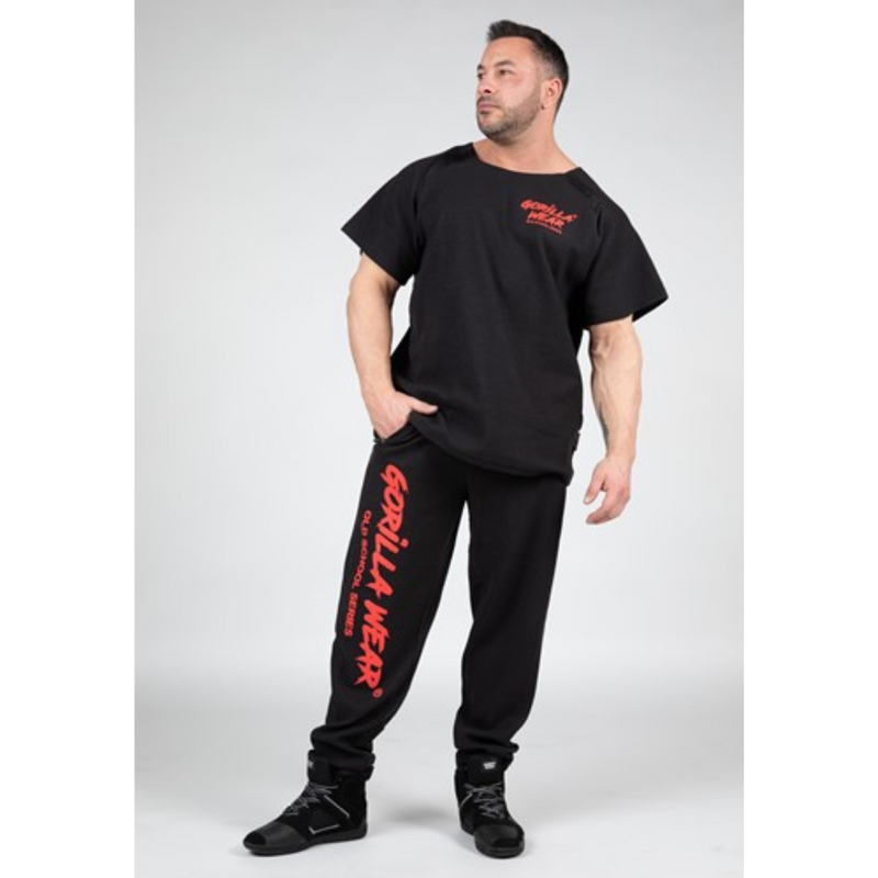 Augustine Old School Workout Top, black/red-Miesten T-paita-Gorilla Wear-S/M-Aminopörssi