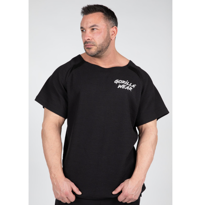 Augustine Old School Workout Top, black-Miesten T-paita-Gorilla Wear-S/M-Aminopörssi