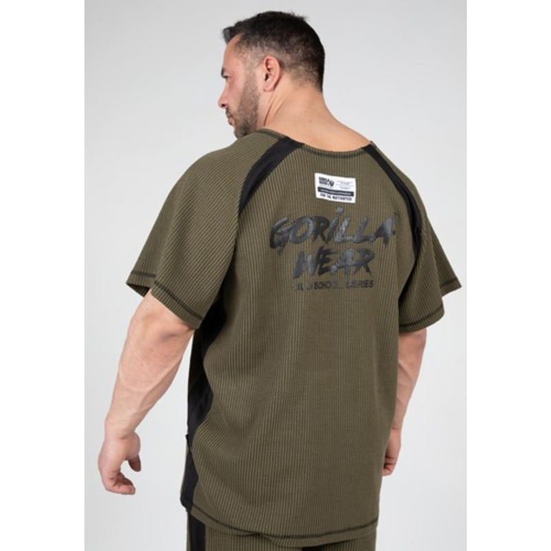 Augustine Old School Workout Top, army green-Miesten T-paita-Gorilla Wear-S/M-Aminopörssi