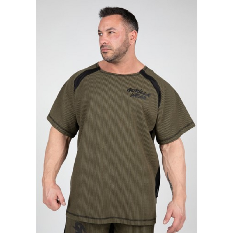 Augustine Old School Workout Top, army green-Miesten T-paita-Gorilla Wear-S/M-Aminopörssi