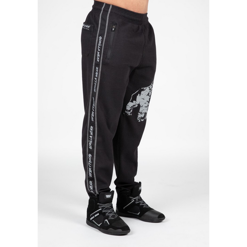 Buffalo Old School Workout Pants, black/gray-Miesten housut-Gorilla Wear-S/M-Aminopörssi