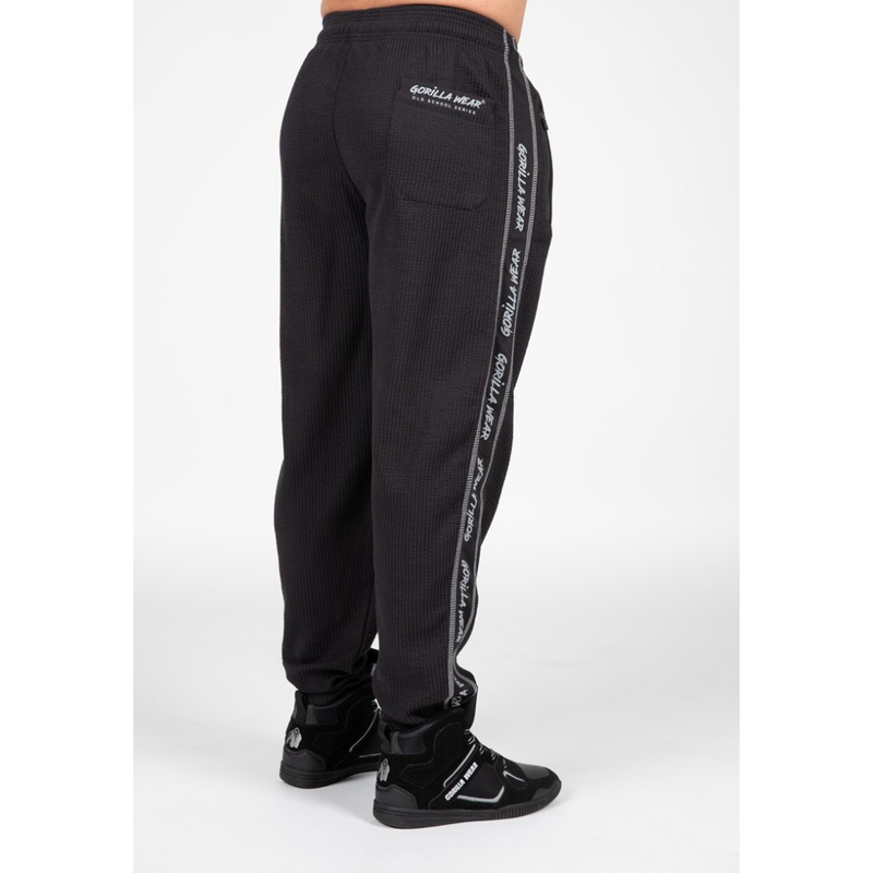 Buffalo Old School Workout Pants, black/gray-Miesten housut-Gorilla Wear-S/M-Aminopörssi