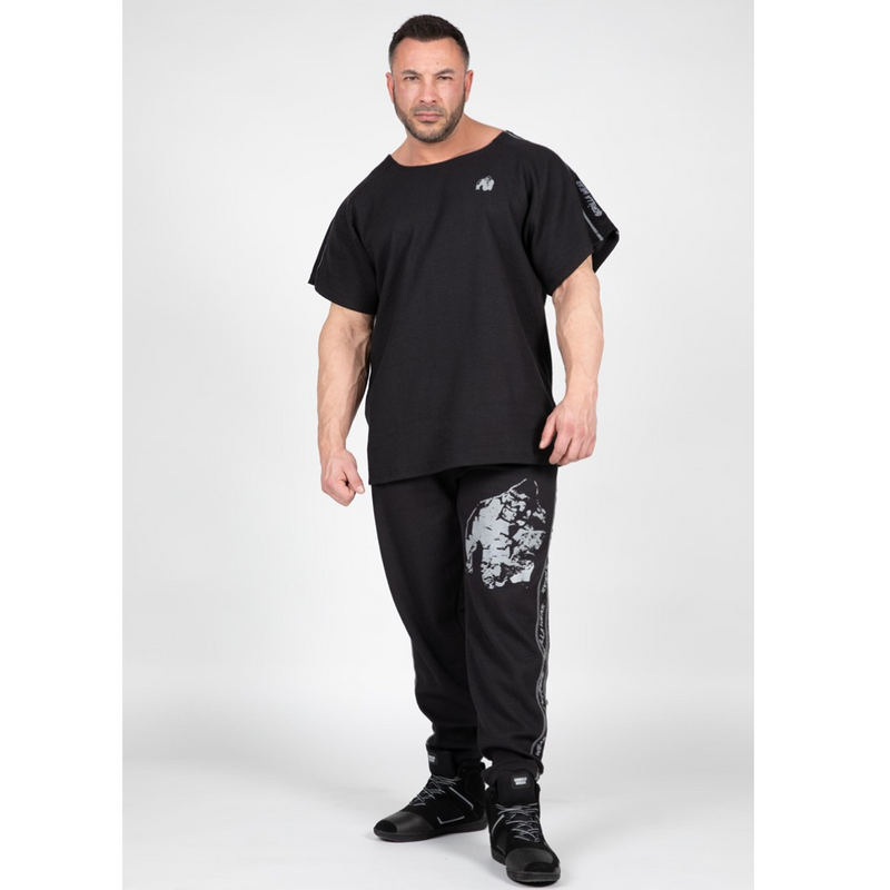 Buffalo Old School Workout Pants, black/gray-Miesten housut-Gorilla Wear-S/M-Aminopörssi