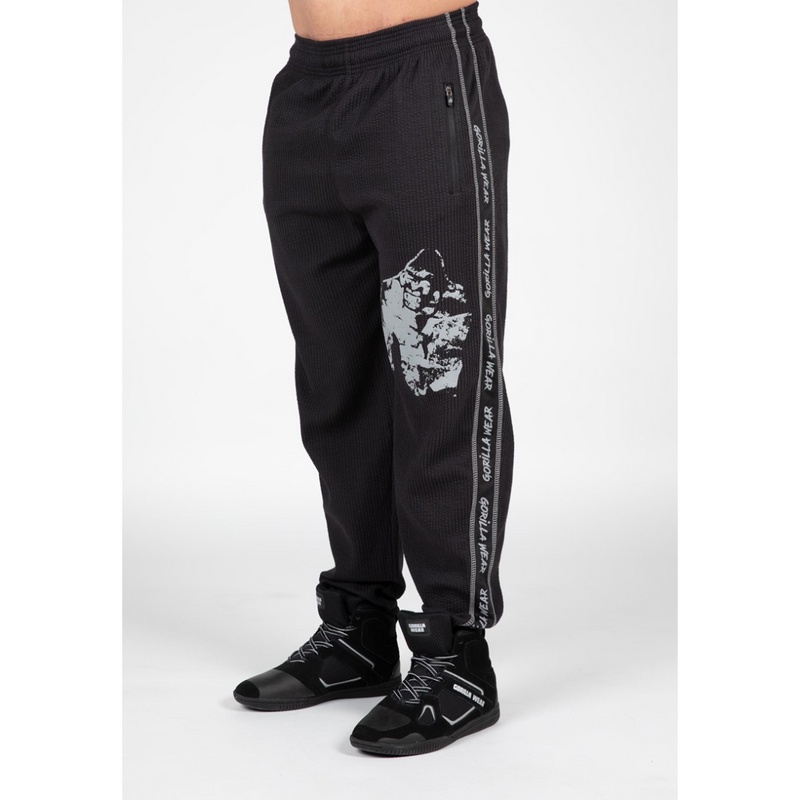 Buffalo Old School Workout Pants, black/gray-Miesten housut-Gorilla Wear-S/M-Aminopörssi