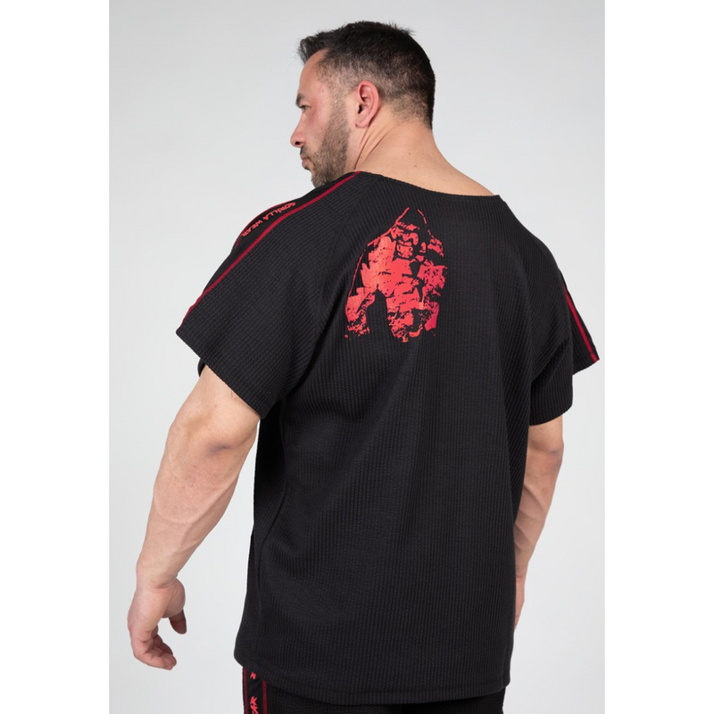 Buffalo Old School Workout Top, black/red-Miesten T-paita-Gorilla Wear-S/M-Aminopörssi