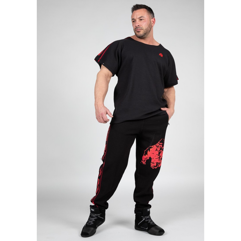 Buffalo Old School Workout Top, black/red-Miesten T-paita-Gorilla Wear-S/M-Aminopörssi