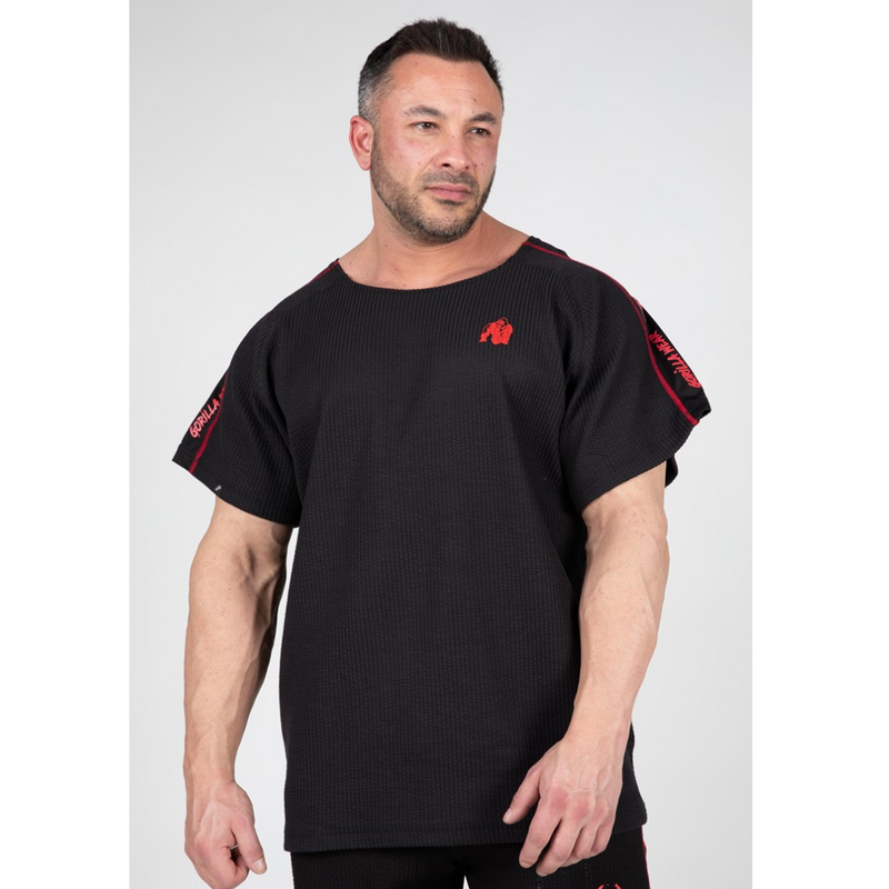 Buffalo Old School Workout Top, black/red-Miesten T-paita-Gorilla Wear-S/M-Aminopörssi