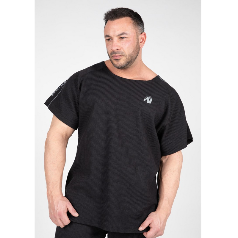 Buffalo Old School Workout Top, black/gray-Miesten T-paita-Gorilla Wear-S/M-Aminopörssi