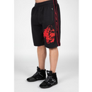 Buffalo Old School Shorts, Black/Red-Miesten shortsit-Gorilla Wear-S/M-Aminopörssi
