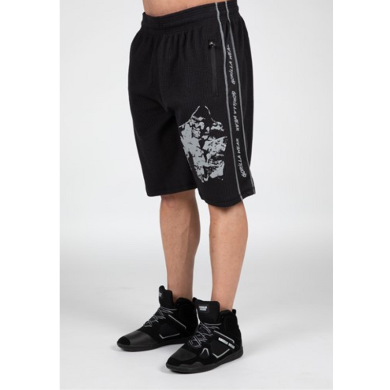 Buffalo Old School Shorts, Black/Gray-Miesten shortsit-Gorilla Wear-S/M-Aminopörssi