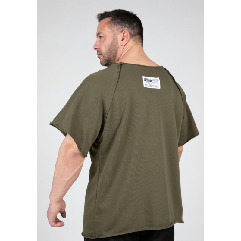 Classic Workout Top, army green-Miesten T-paita-Gorilla Wear-S/M-Aminopörssi