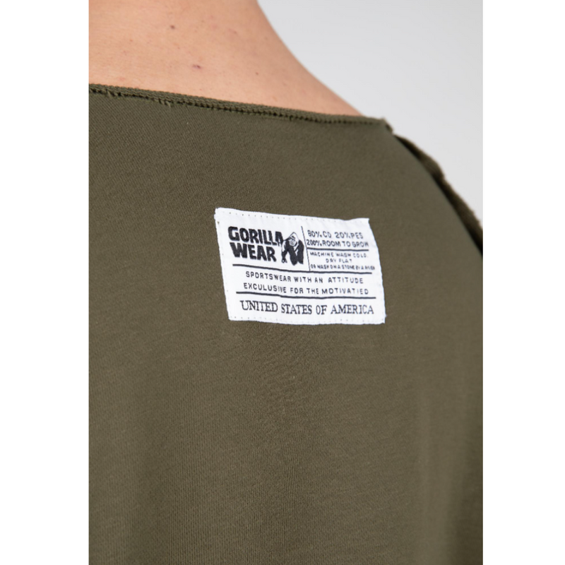 Classic Workout Top, army green-Miesten T-paita-Gorilla Wear-S/M-Aminopörssi