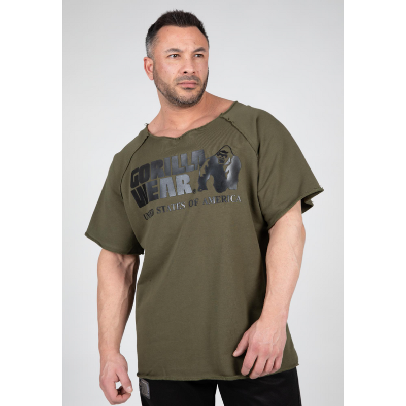 Classic Workout Top, army green-Miesten T-paita-Gorilla Wear-S/M-Aminopörssi