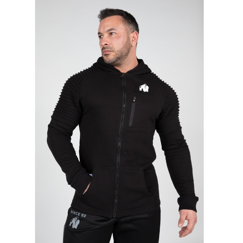 Delta Hoodie, black-Miesten hupparit ja pitkähihaiset-Gorilla Wear-S-Aminopörssi