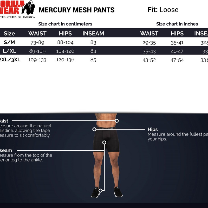 Mercury Mesh Pants - Army Green/Black-Miesten housut-Gorilla Wear-S/M-Aminopörssi