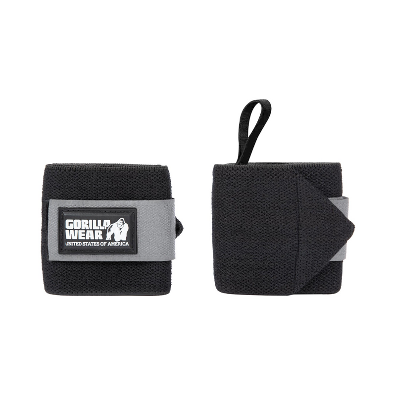 Wrist Wraps Basic Black/Gray-Ranneside-Gorilla Wear-Aminopörssi