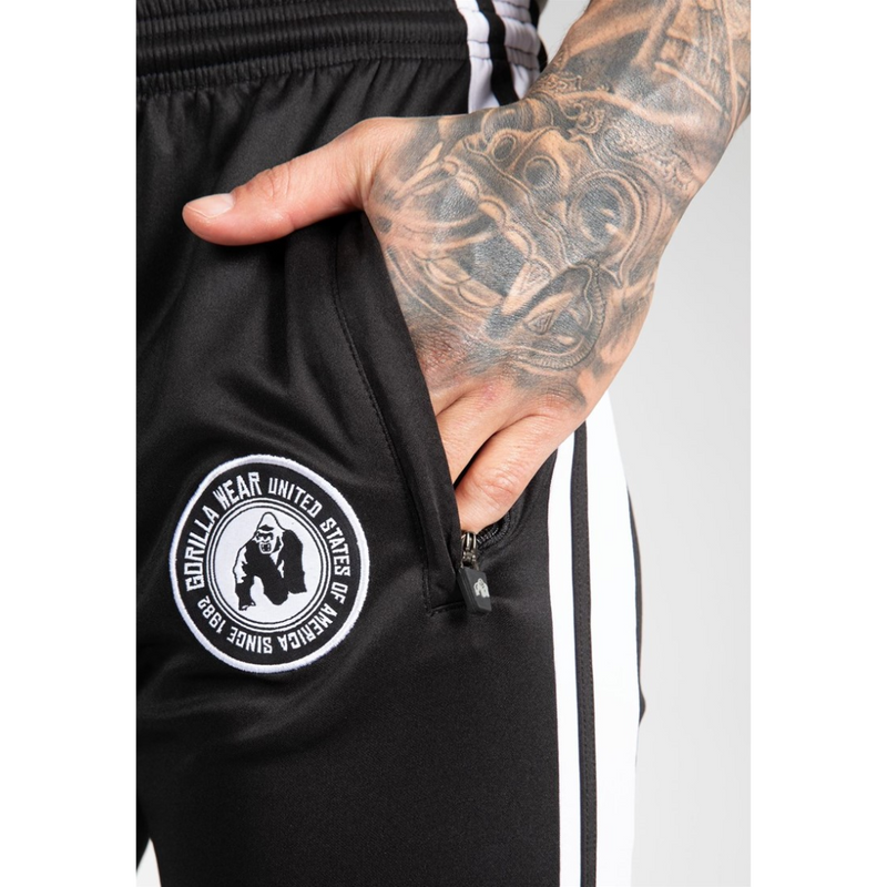 Stratford Track Pants Black-Miesten housut-Gorilla Wear-S-Aminopörssi