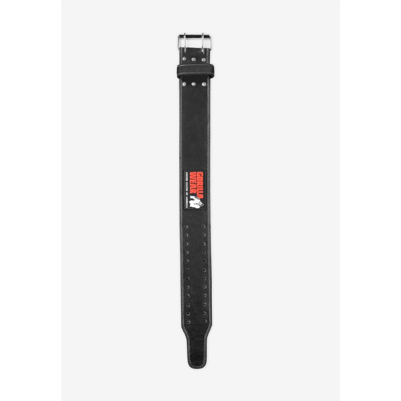 4 Inch Leather Lifting Belt - Black-Nostovyö-Gorilla Wear-S/M-Aminopörssi