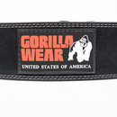 4 Inch Leather Lifting Belt - Black-Nostovyö-Gorilla Wear-S/M-Aminopörssi