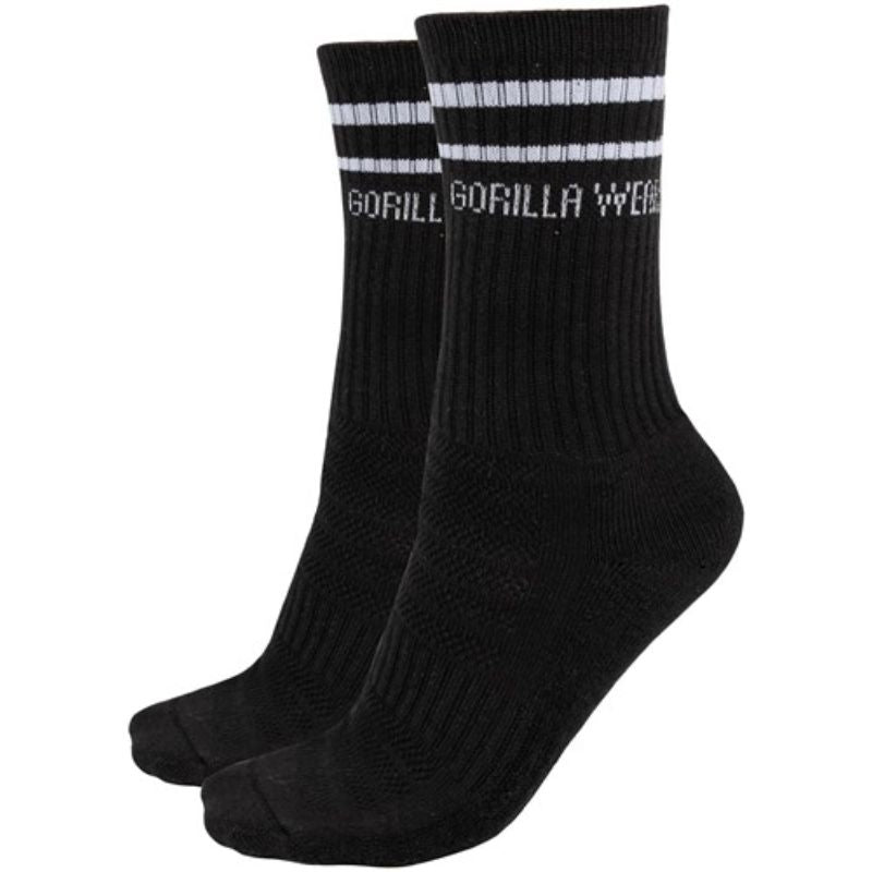 Crew Socks, Black-Sukat-Gorilla Wear-35-38-Aminopörssi