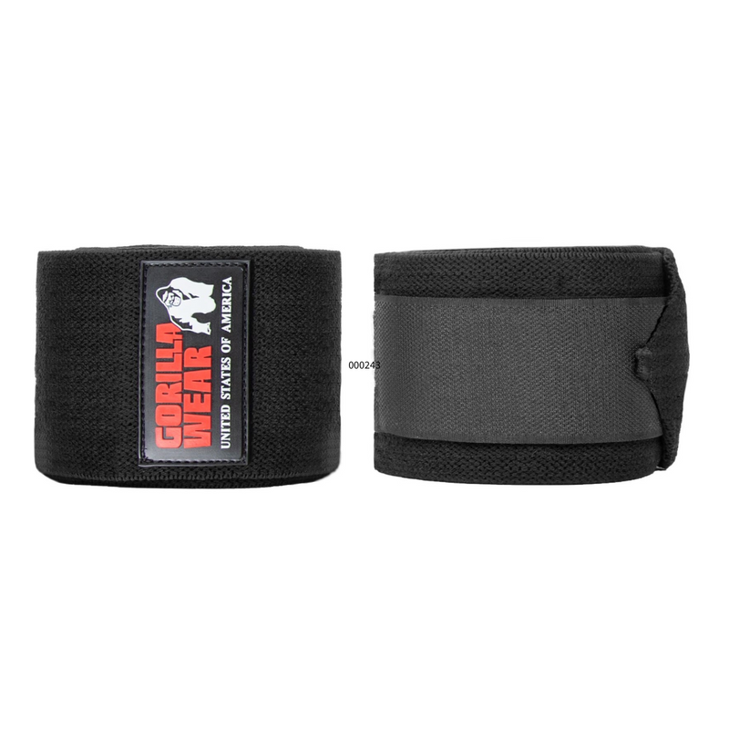 Knee Wraps black-Polviside-Gorilla Wear-200 cm-Aminopörssi