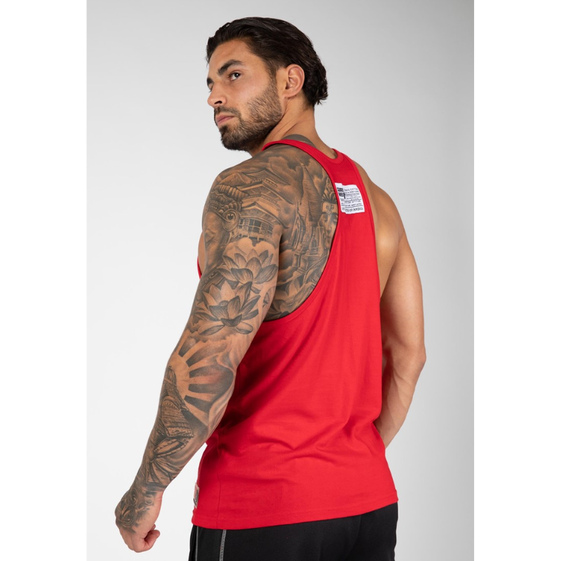 Classic Tank Top - Red-Miesten hihattomat paidat-Gorilla Wear-S-Aminopörssi