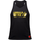 Classic Tank Top - Black/Gold-Miesten hihattomat paidat-Gorilla Wear-S-Aminopörssi