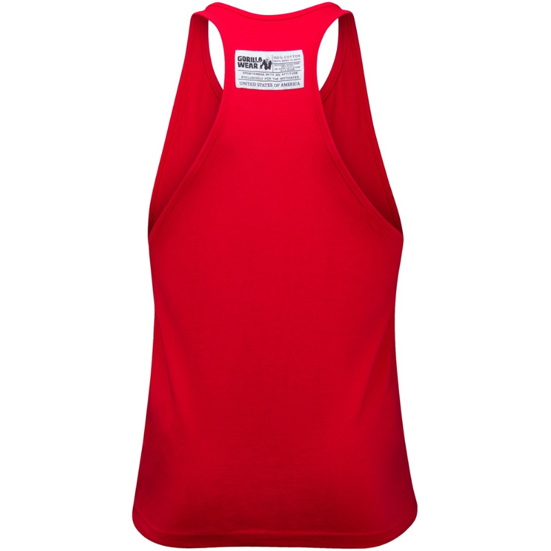 Classic Tank Top - Red-Miesten hihattomat paidat-Gorilla Wear-S-Aminopörssi