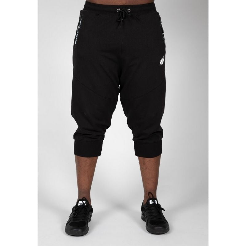 Knoxville 3/4 Sweatpants, black-Miesten housut-Gorilla Wear-S-Aminopörssi