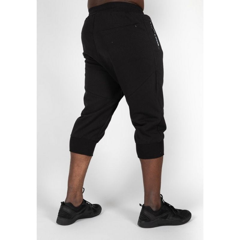 Knoxville 3/4 Sweatpants, black-Miesten housut-Gorilla Wear-S-Aminopörssi