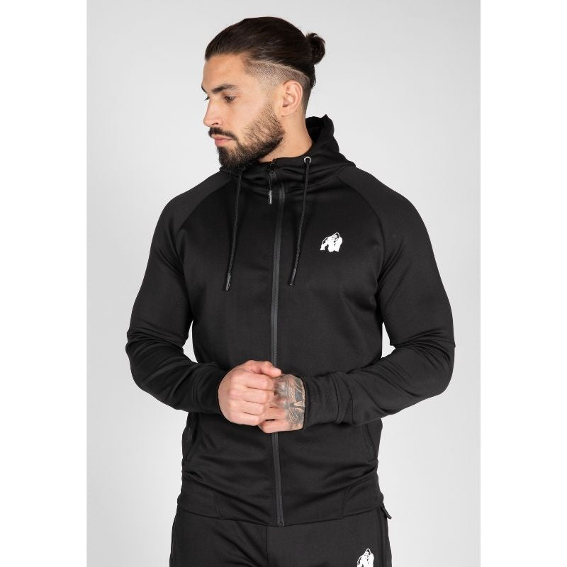 Sullivan Track Jacket, Black-Miesten treenitakki-Gorilla Wear-S-Aminopörssi